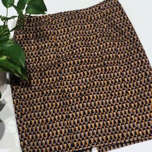 Yellow and navy,Massimo, stretchy dress skirt